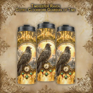 Bouteilles Isothermes Corbeau Gardien du Temps – Horlogerie Gothique 