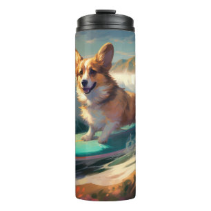 Bouteilles Isothermes Corgi Beach Surf Peinture