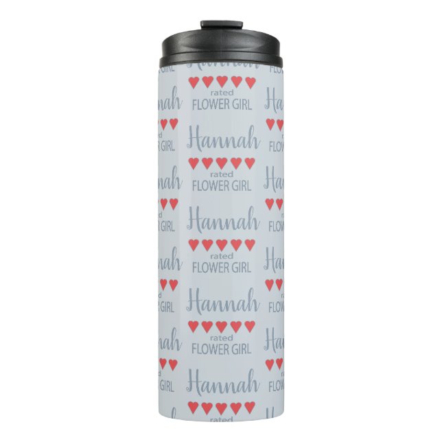 Bouteilles Isothermes Cortège de Mariage & de Mariée Fille Fleur avec 5  (Devant)