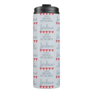 Bouteilles Isothermes Cortège de mariage et de noce 5 Cœur Neveu de la m
