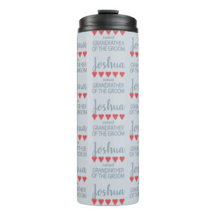 Bouteilles Isothermes Cortège de mariage et de noce 5 cœurs Grand-père d