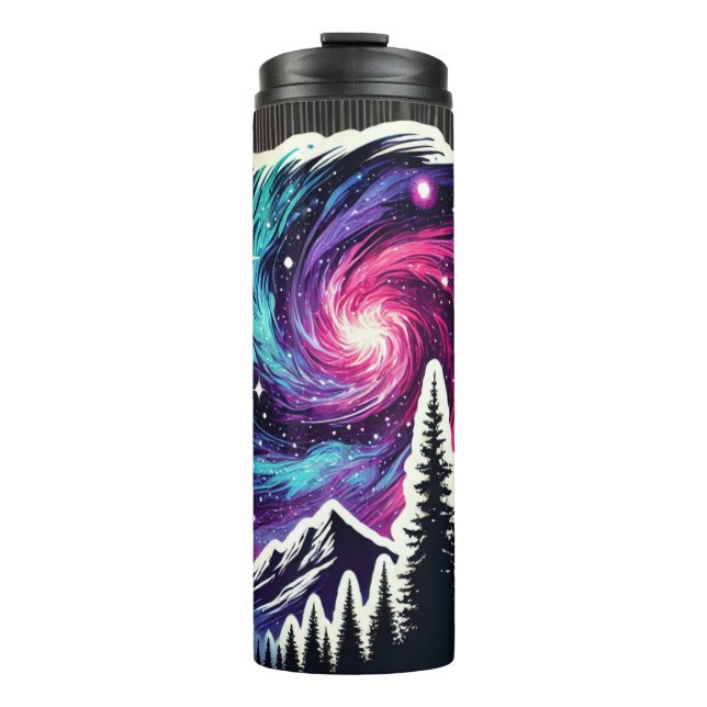 Bouteilles Isothermes Cosmic Forest: Galaxy Meets Nature (Devant)