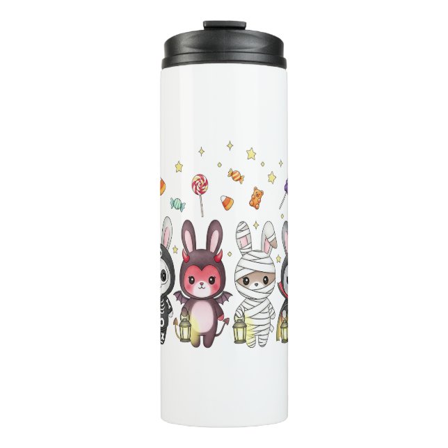 Bouteilles Isothermes Costume de lapin mignon Halloween (Devant)