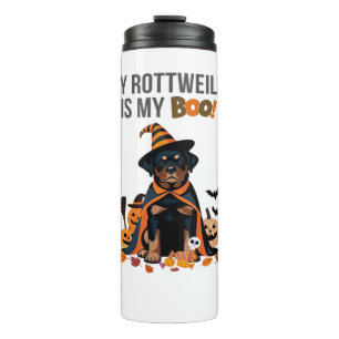 Bouteilles Isothermes Costume d'Halloween Rottweiler Mon Rottweiler est