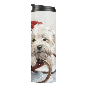 Bouteilles Isothermes Coton De Tulear Chien Fête de Noël