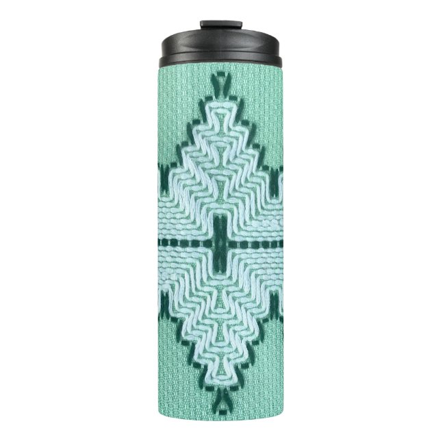 Bouteilles Isothermes Couchage en fil textile rétro, pulsation graphique (Devant)