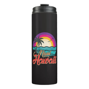 Bouteilles Isothermes Coucher de soleil sur la plage de Maui Hawaii avec