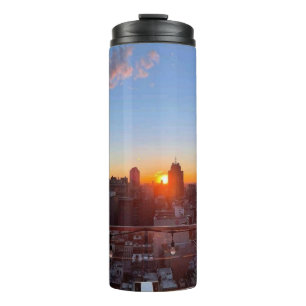 Bouteilles Isothermes Coucher de soleil sur la skyline de New York City