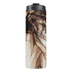 Bouteilles Isothermes Couleur d'encre d'alcool. Texture de marbre gris f