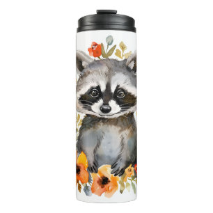 Bouteilles Isothermes Couleur d'été des fleurs Raccoon