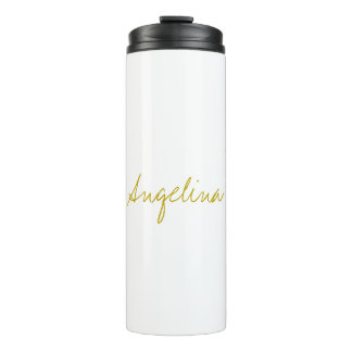 Bouteilles Isothermes Couleur Or Élégant Design tendance Script unique