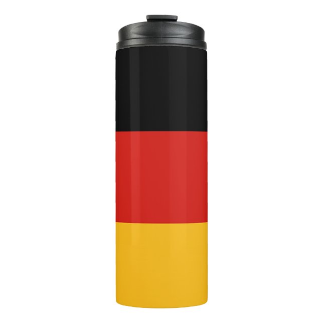 Bouteilles Isothermes COULEURS DE DRAPEAU ALLEMANDE + vos idées (Devant)