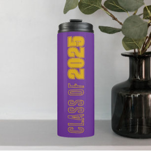 Bouteilles Isothermes Couleurs Scolaires Violet et Or Année de Promotion
