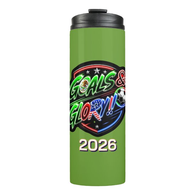 Bouteilles Isothermes Coupe du Monde 2026 Célébrer (Devant)