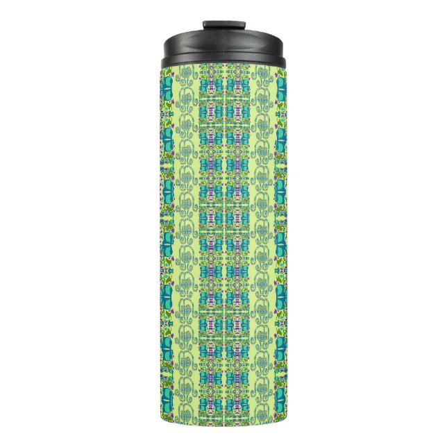 Bouteilles Isothermes Coupelles Fleurs Assorties (Devant)