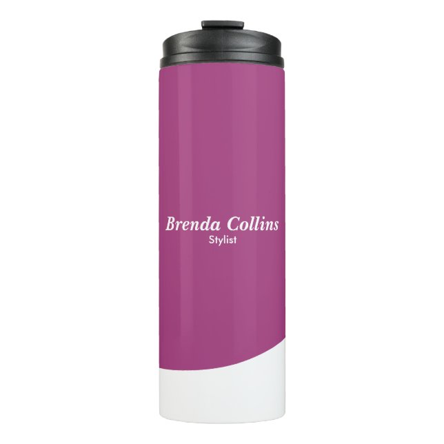Bouteilles Isothermes Courbe violette et blanc (Devant)