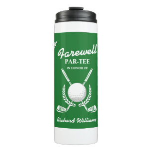 Bouteilles Isothermes Couronne de clubs de golf pour fête de retraite d'