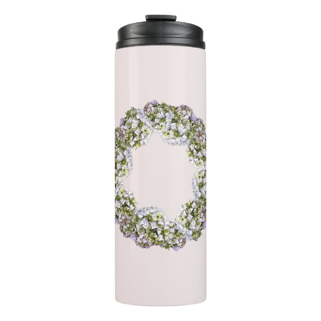 Bouteilles Isothermes Couronne d'Hydrangea (Devant)