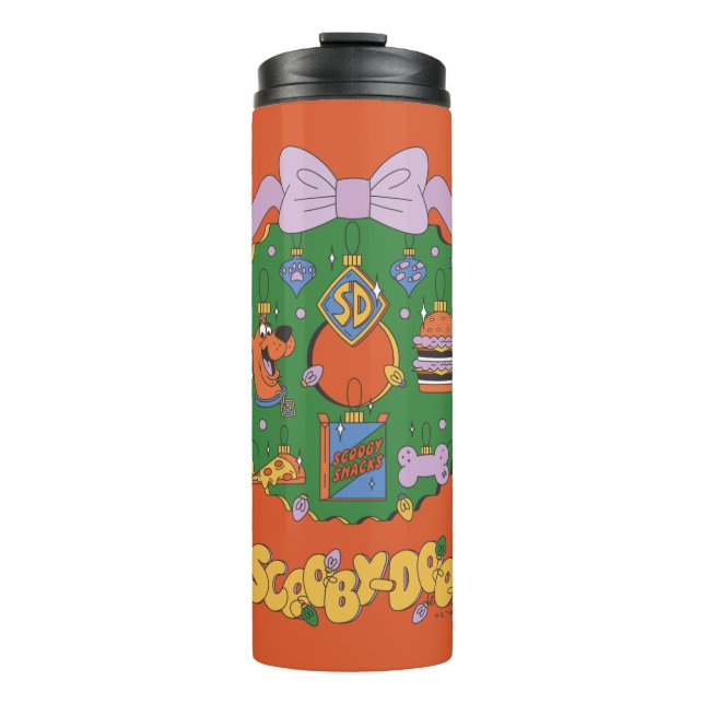 Bouteilles Isothermes Couronne graphique de snack de vacances de Scooby- (Devant)