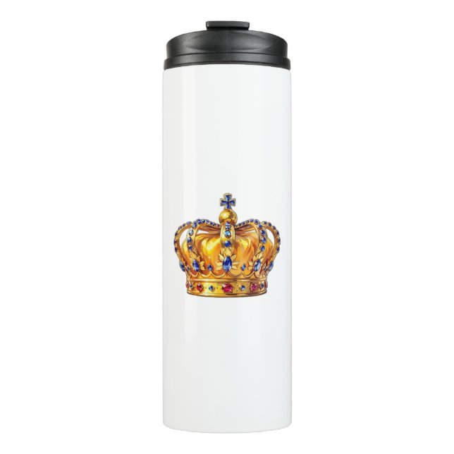Bouteilles Isothermes Couronne royale en or (Devant)