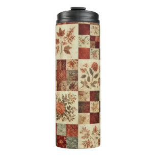 Bouteilles Isothermes Couverture en terre cuite Patchwork Floral Bohème