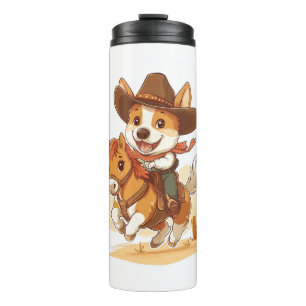 Bouteilles Isothermes Cowboy Corgi - Western Rodeo Chien