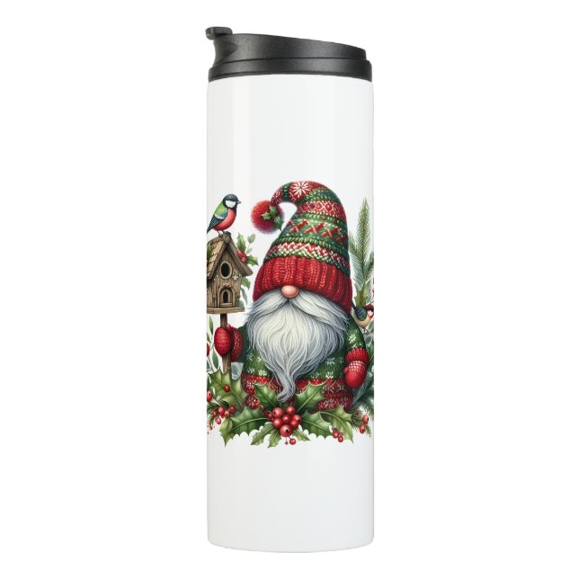 Bouteilles Isothermes Cozy Christmas Gnome Art – Festive Holiday (Tourné sur la droite)