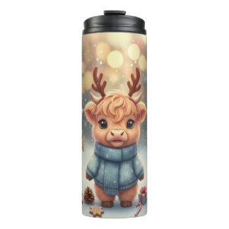 Bouteilles Isothermes Cozy Christmas Highland Cows Tumbler