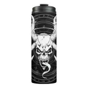 Bouteilles Isothermes Crâne d'arcane divine noir de la mort