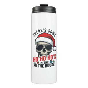 Bouteilles Isothermes Crâne de Noël Ho Ho Ho Humour Design