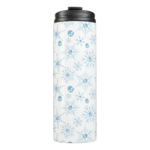 Bouteilles Isothermes Crâne effrayant Creepmas Noël Snowflakes blanc