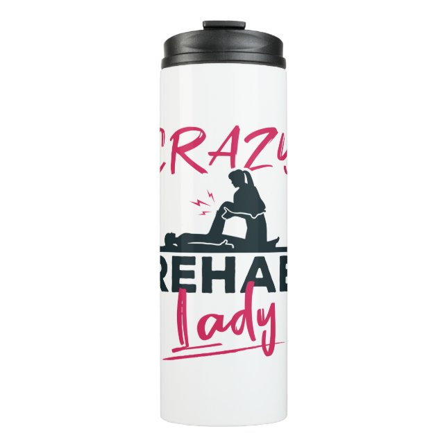 Bouteilles Isothermes Crazy Rehab Lady Physical Therapy Therapist (Devant)