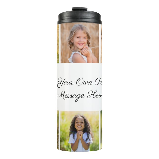 Bouteilles Isothermes Create Your Own 6 Photo Collage Add Your Greeting (Devant)