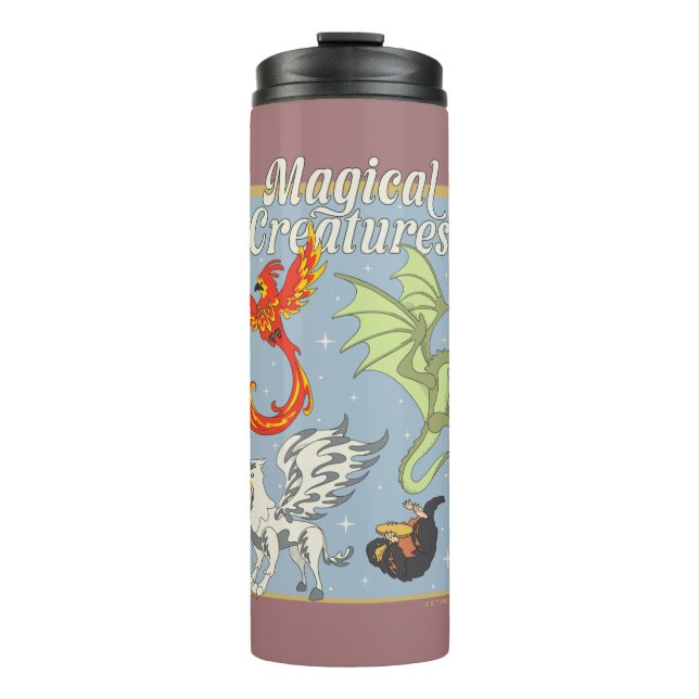 Bouteilles Isothermes Créatures Magiques Graphisme Vintage (Devant)