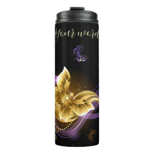 Bouteilles Isothermes Créez vos propres papillons Purple & Gold