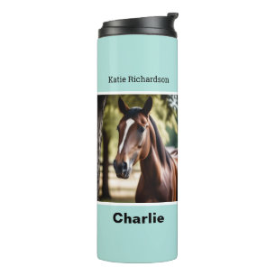 Bouteilles Isothermes Créez Votre Propre Photo de Cheval Élégante et Per
