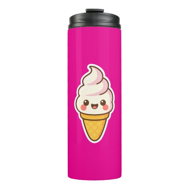 Bouteilles Isothermes Crème glacée Kawaii douce (Devant)