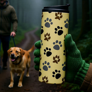 Bouteilles Isothermes Crème pour pattes de chien élégant