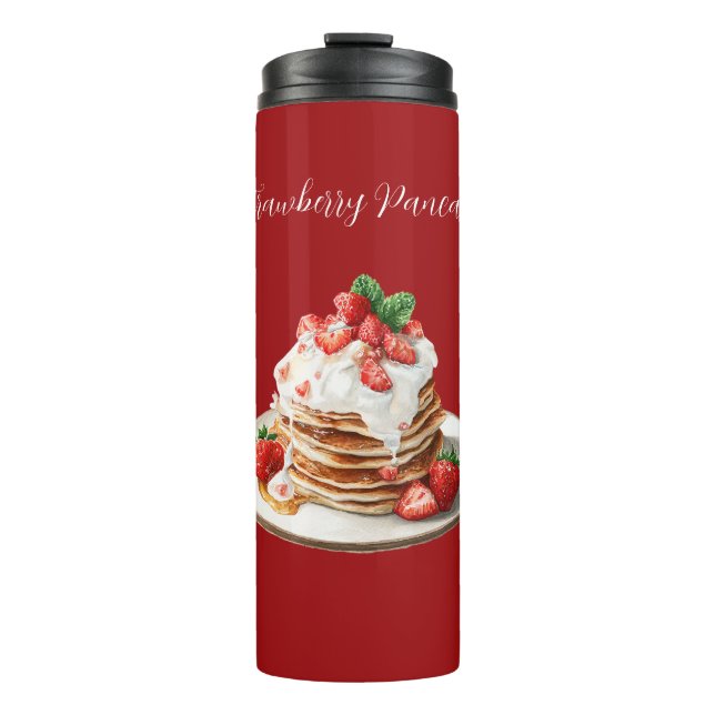 Bouteilles Isothermes Crêpes aux fraises rouges (Devant)