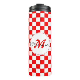 Bouteilles Isothermes Croatia | Hrvatska | Checkered Name Monogram