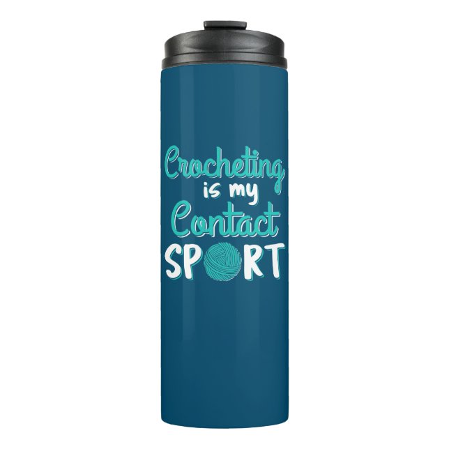 Bouteilles Isothermes Crochet est mon contact Sport (Devant)