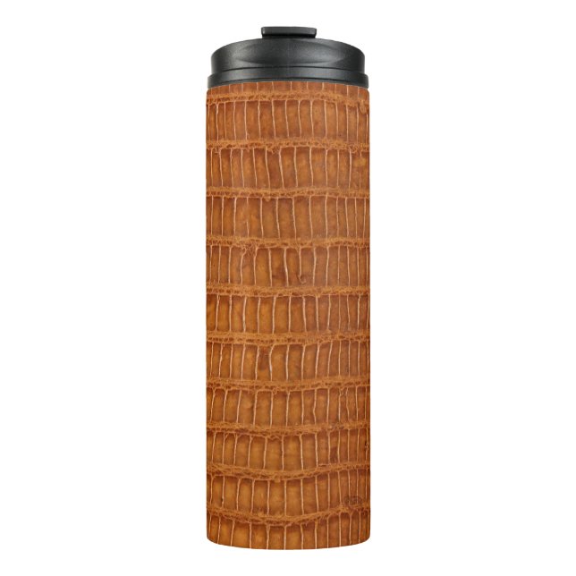 Bouteilles Isothermes Crocodile alligator reptile texture cuir fermer  (Devant)