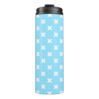 Croix blanche sur le bleu bébé