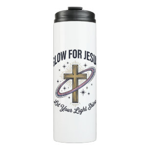 Bouteilles Isothermes Croix chrétienne Glow for Jesus Vintage Vector
