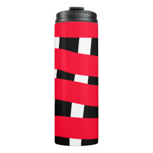 Bouteilles Isothermes Croix noire rouge damier simple homme garçon cadea