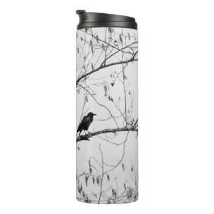 Bouteilles Isothermes Crow dans un Birch Tree