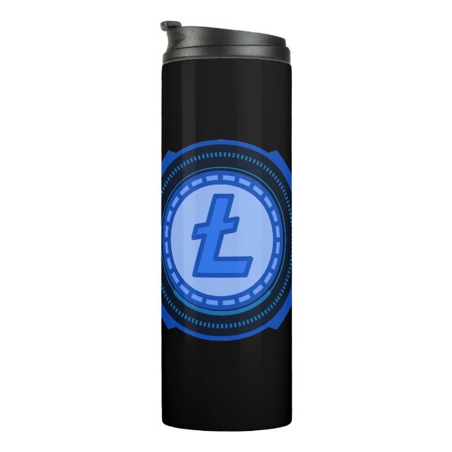 BOUTEILLES ISOTHERMES CRYPTO-MONNAIE LITECOIN (Tourné sur la droite)
