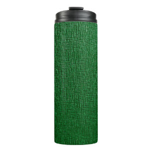 Bouteilles Isothermes Cuir avec motif abstrait en vert. Abst