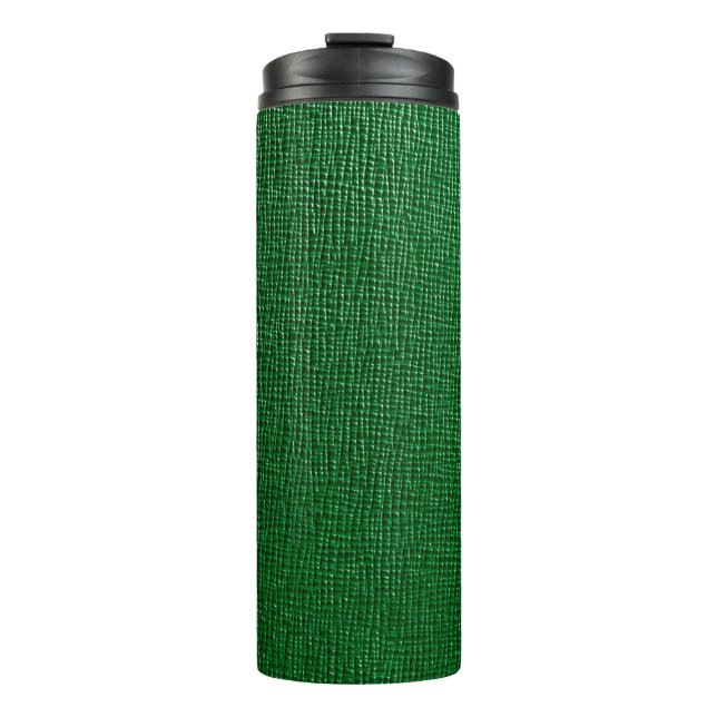Bouteilles Isothermes Cuir avec motif abstrait en vert. Abst (Devant)
