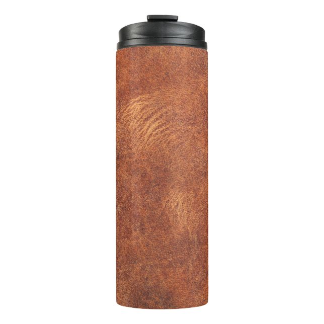 Bouteilles Isothermes cuir marron abstrait texture fond cuir, t (Devant)